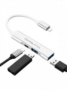USB HUB 2.0, разветвитель Lightning на 3 порта Орбита OT-PCR19